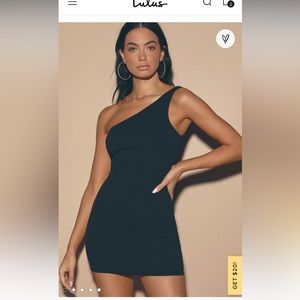 NWT! Lulu’s One Shoulder Mini Dress